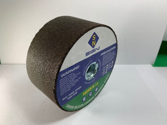 4 het Carbide Malende Steen van het duim Schurende Groene Silicium met Draad 5/8-11 voor Graniet Marmeren 4X2X5/8-11,120 Gruis