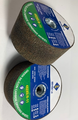 4 het Carbide Malende Steen van het duim Schurende Groene Silicium met Draad 5/8-11 voor Graniet Marmeren 4X2X5/8-11,120 Gruis